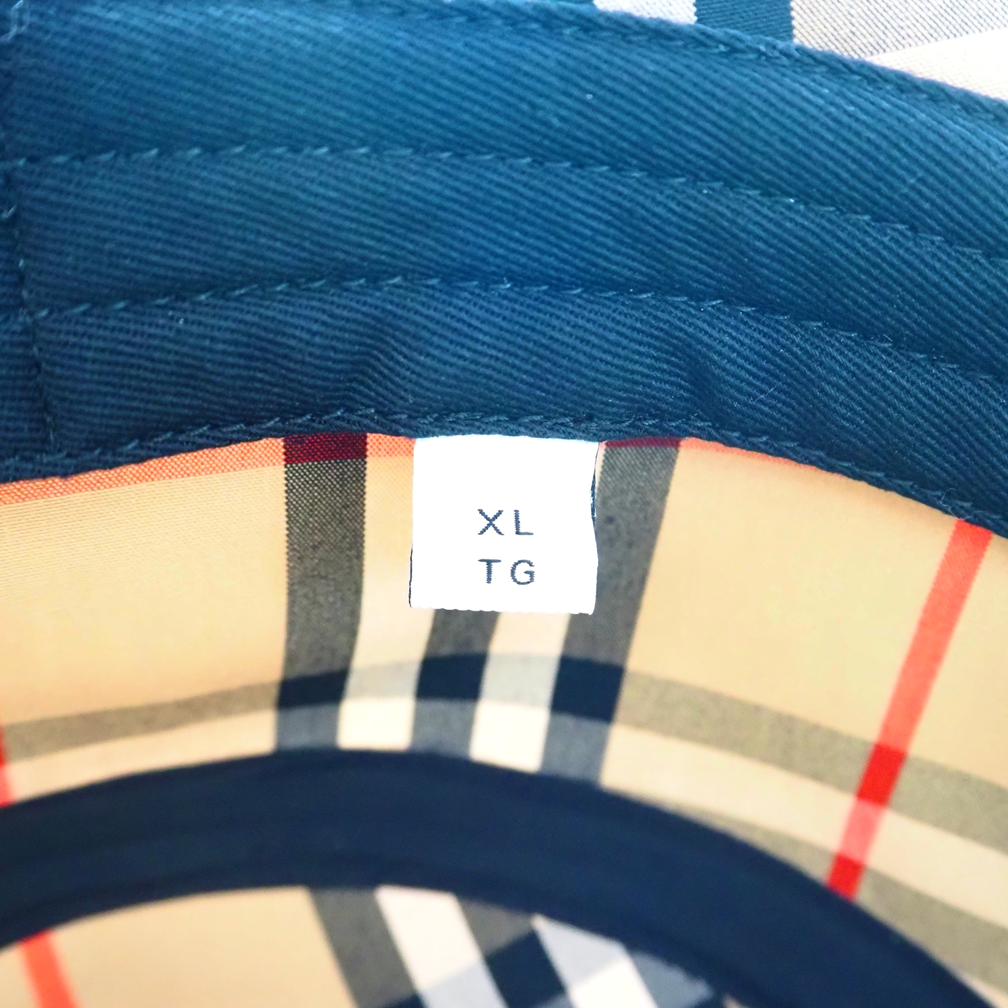 BURBERRY ロゴ バケットハット ノバチェック コットン バーバリー