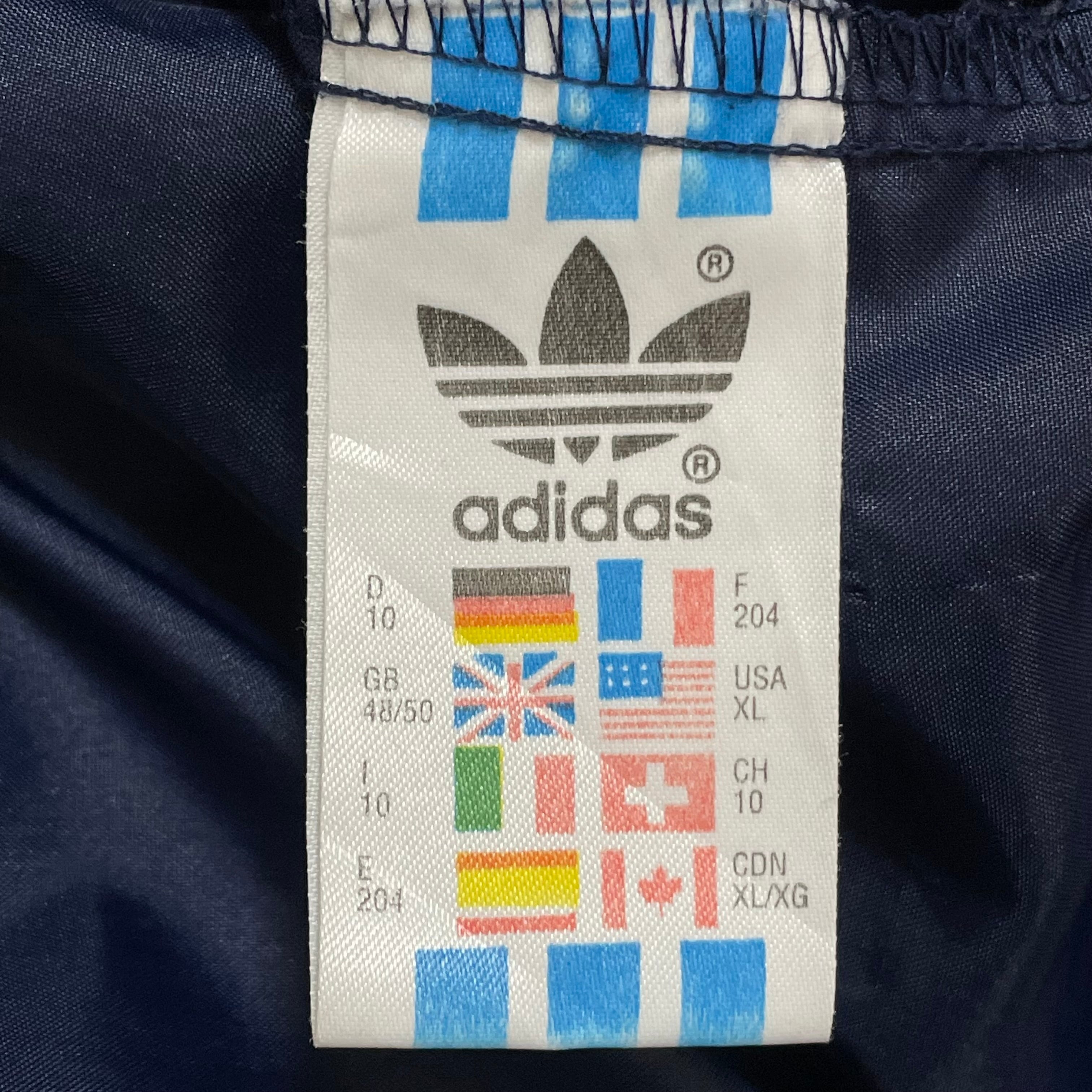 adidas　90s 万国旗タグ　トレフォイルロゴ　Tシャツ 　ビッグシルエット