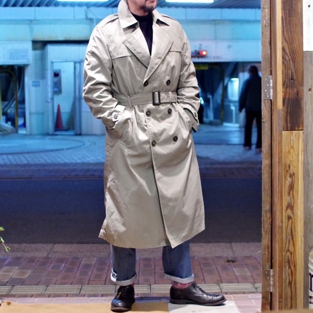 米軍　トレンチコート　COAT ALL WEATHER MEN　４０S　美品