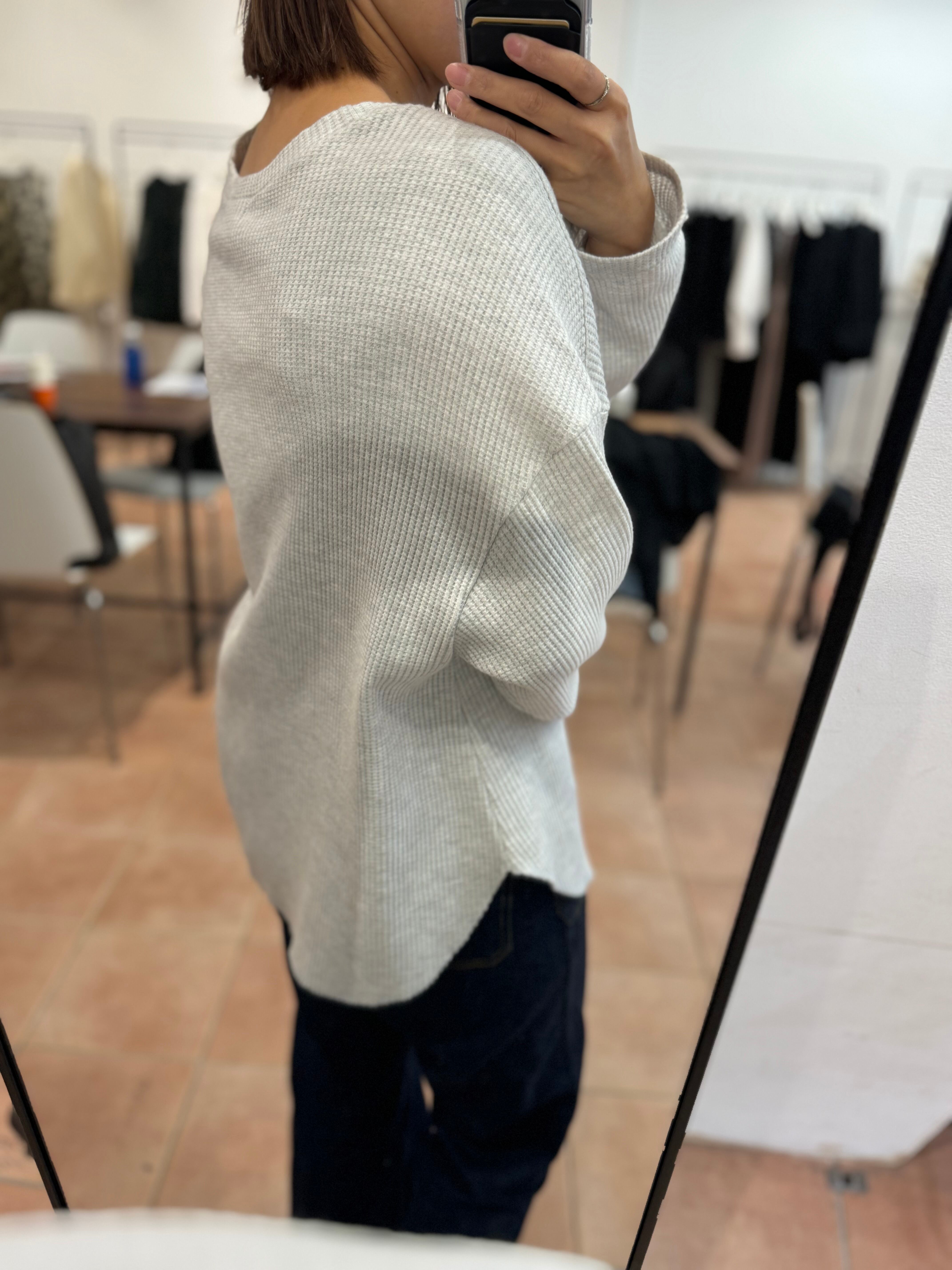 【CHIGNON】サーマルカジュアルロゴTee 8446-577KO