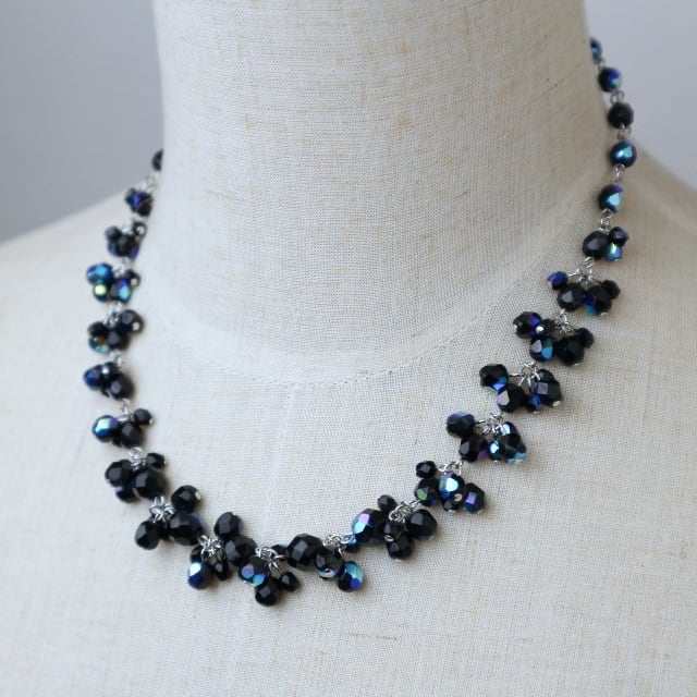 フリンジ付ピーズネックレス　ハンドメイド　カスタム可能 007d8d58650ba26cf2afc098936785