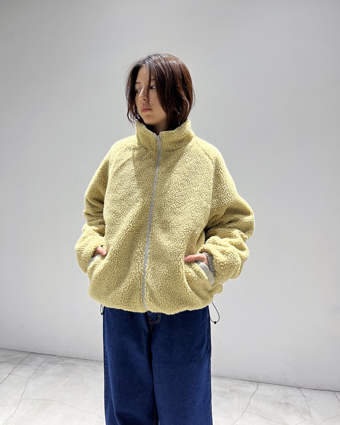 BEIMAR】Reversible Boa Jacket | blank pizza studio