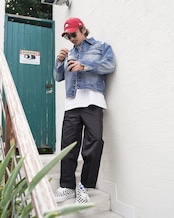 【#Re:room】VINTAGE DAMAGE DENIM JACKET［REJ144］