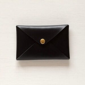 カードケース/名刺入れ レター型 1枚革仕立て | Italy本革・レザー