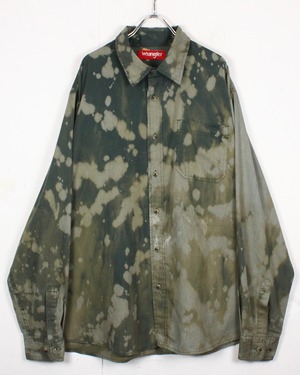 【Caka act2】"Wrangler" Bleach Loose L/S Shirt