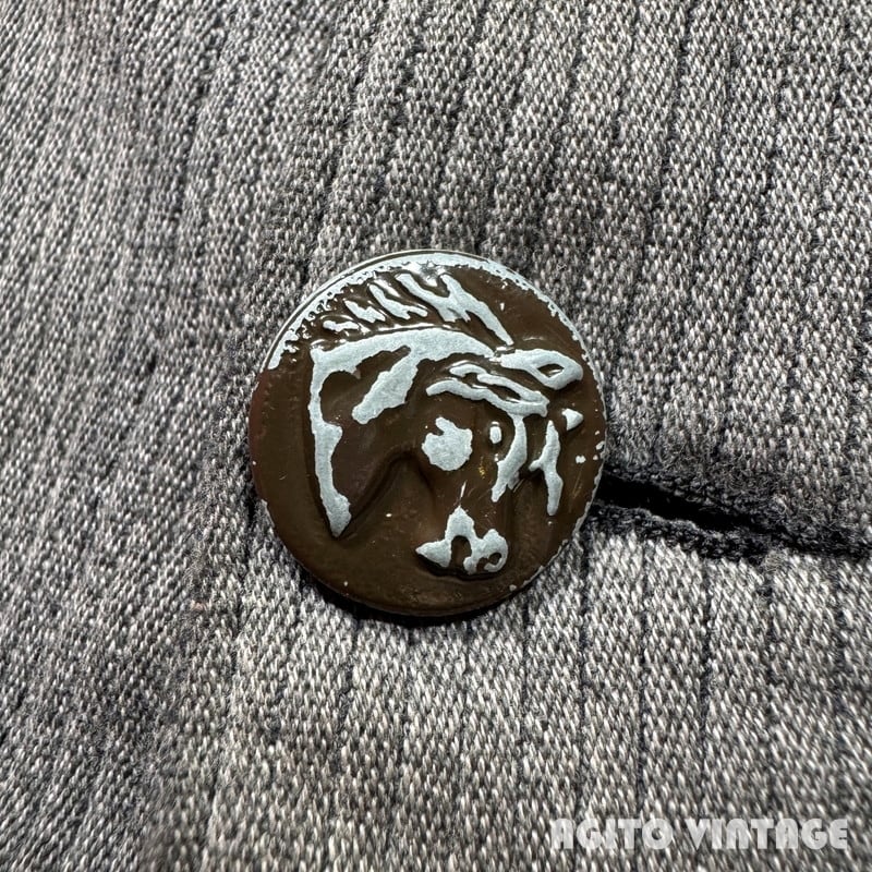 60's barbe bleue フレンチピケハンティングジャケット 動物ボタン