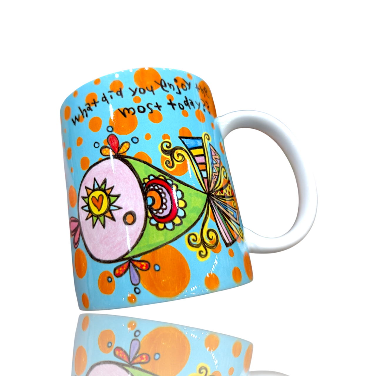 pipi陶器マグカップ 今日一番何が楽しかった?