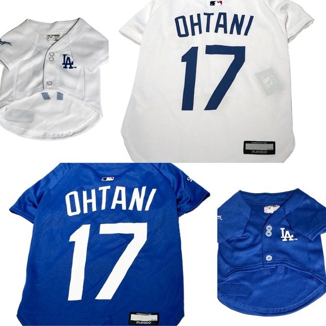 即納【MLBオフィシャルライセンス】ペットジャージ SM　ロサンゼルス・ドジャース 大谷翔平選手モデル ジャージ
