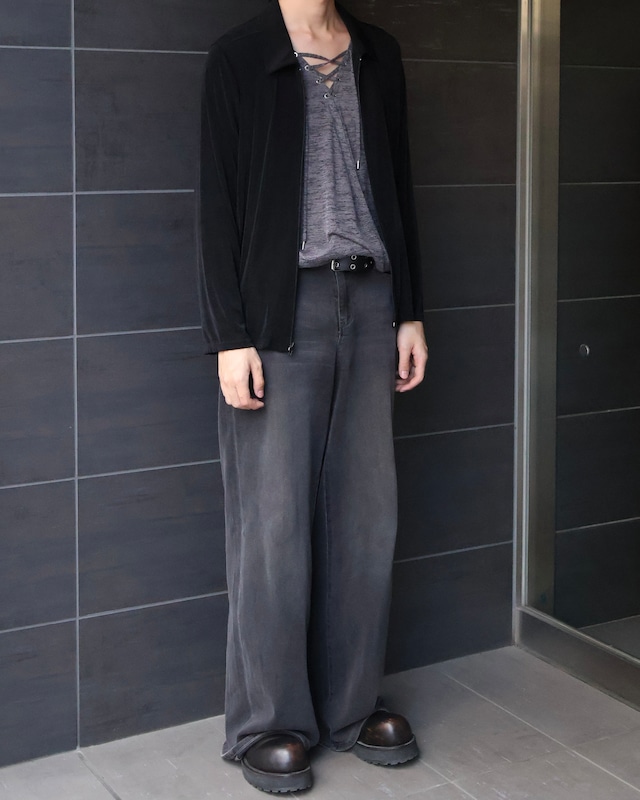 zip up nylon shirt