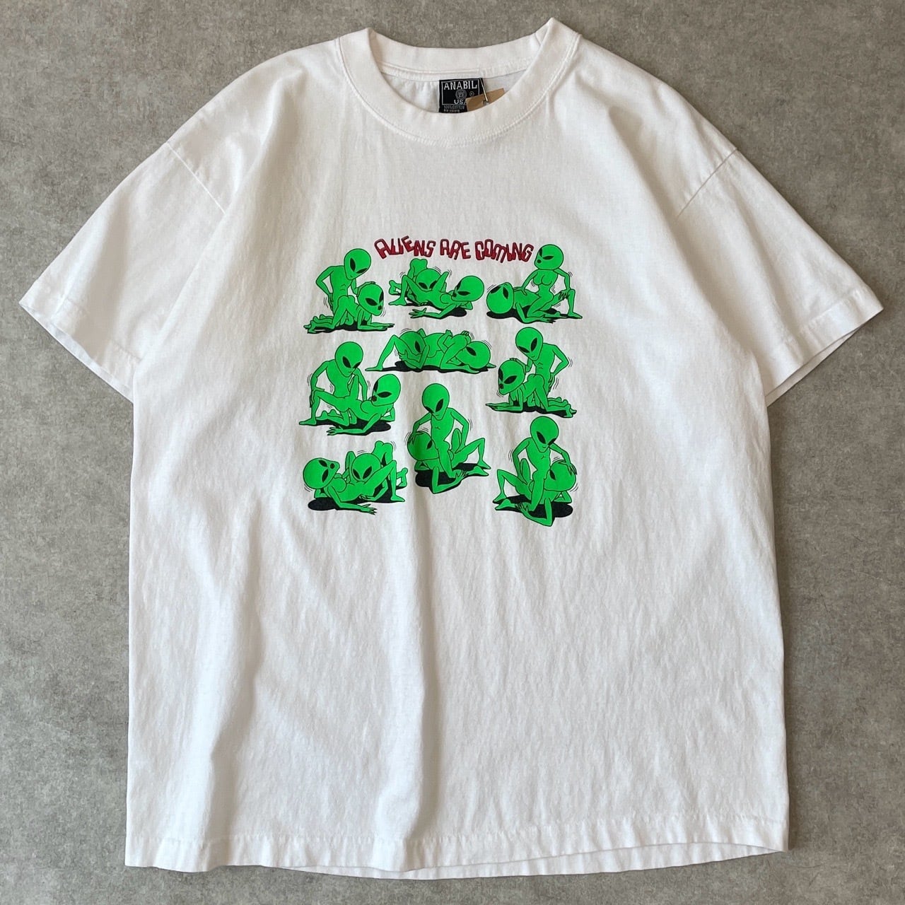 00s ALIENS ARE COMING エイリアン 四十八手 エロTシャツ ヴィンテージ