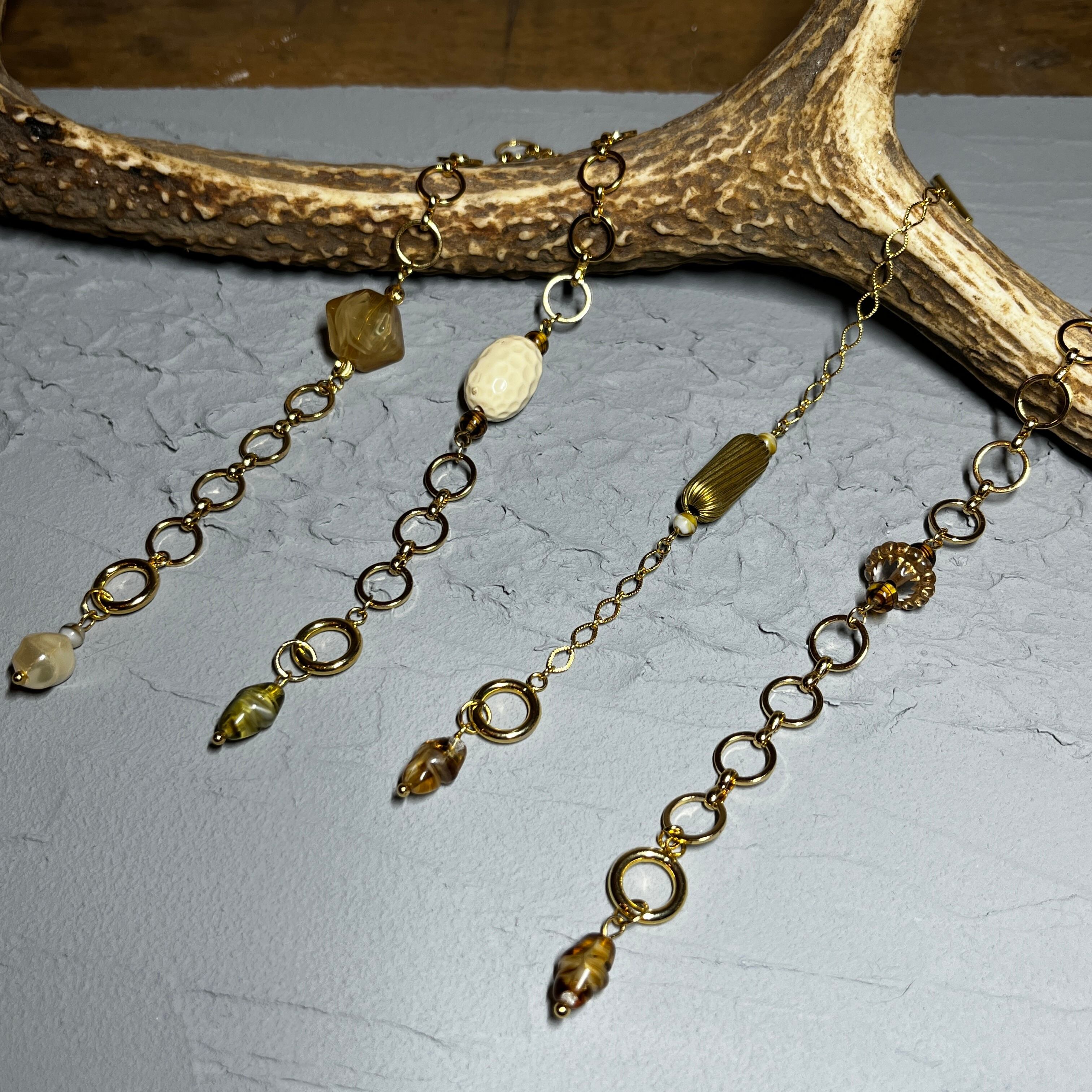 vintageゴールドブレスのブレスレット ヴィンテージアクセサリー K16GP