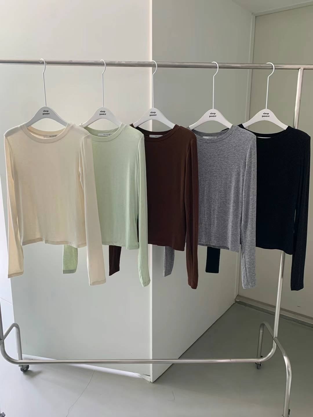 (即納)poster / reset layered tee / 5color