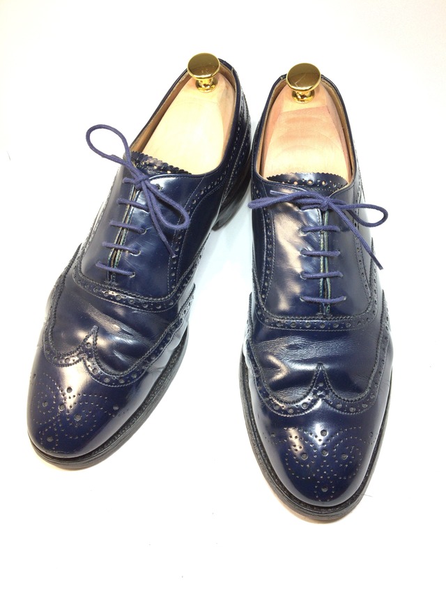 チーニー  CHEANEY ウィングチップ ネイビー 27.5センチ