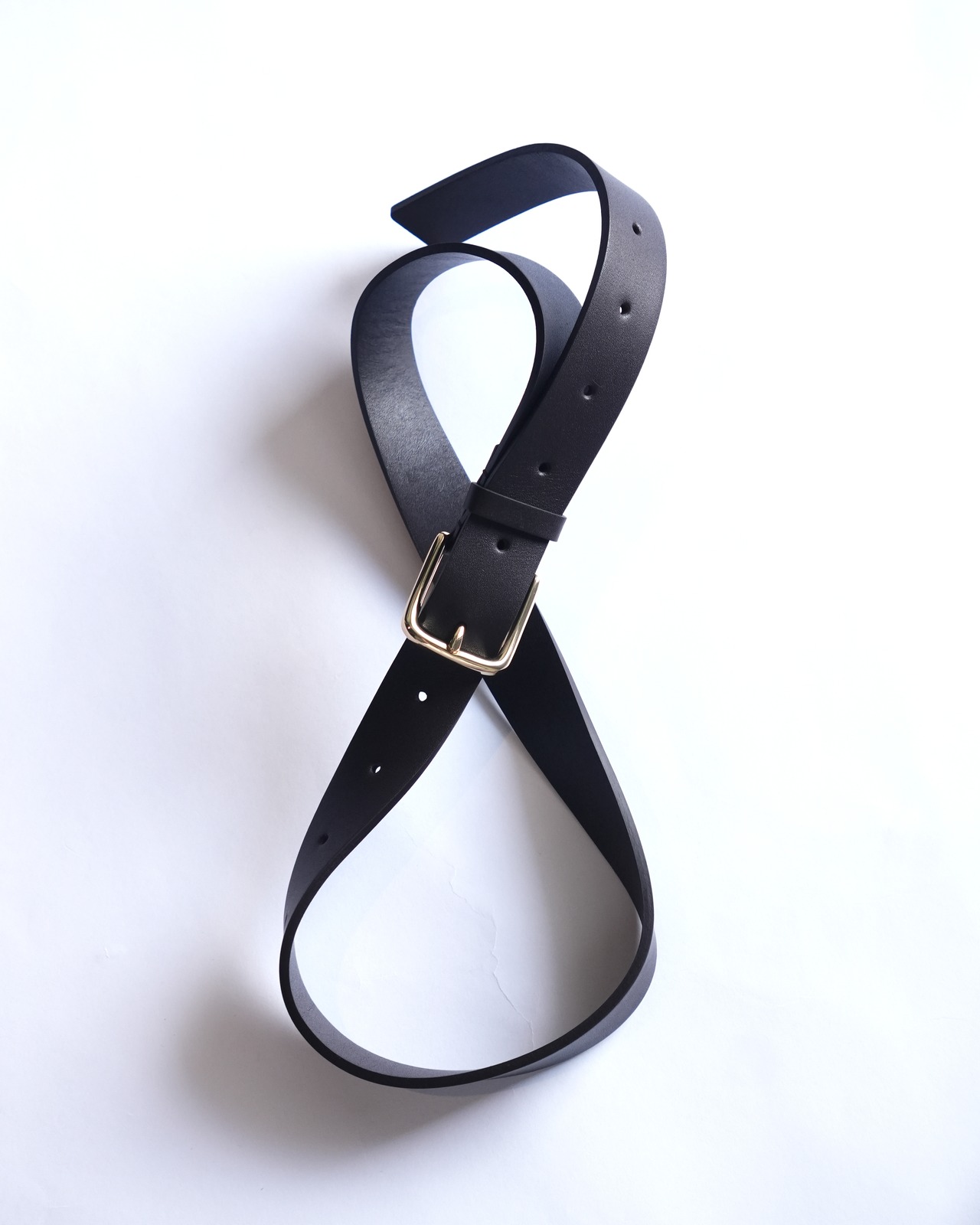 ssstein "CLASSIC LEATHER BELT (PINNED BUCKLE)〔DARK BROWN〕"