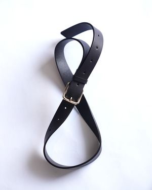 ssstein "CLASSIC LEATHER BELT (PINNED BUCKLE)〔DARK BROWN〕"