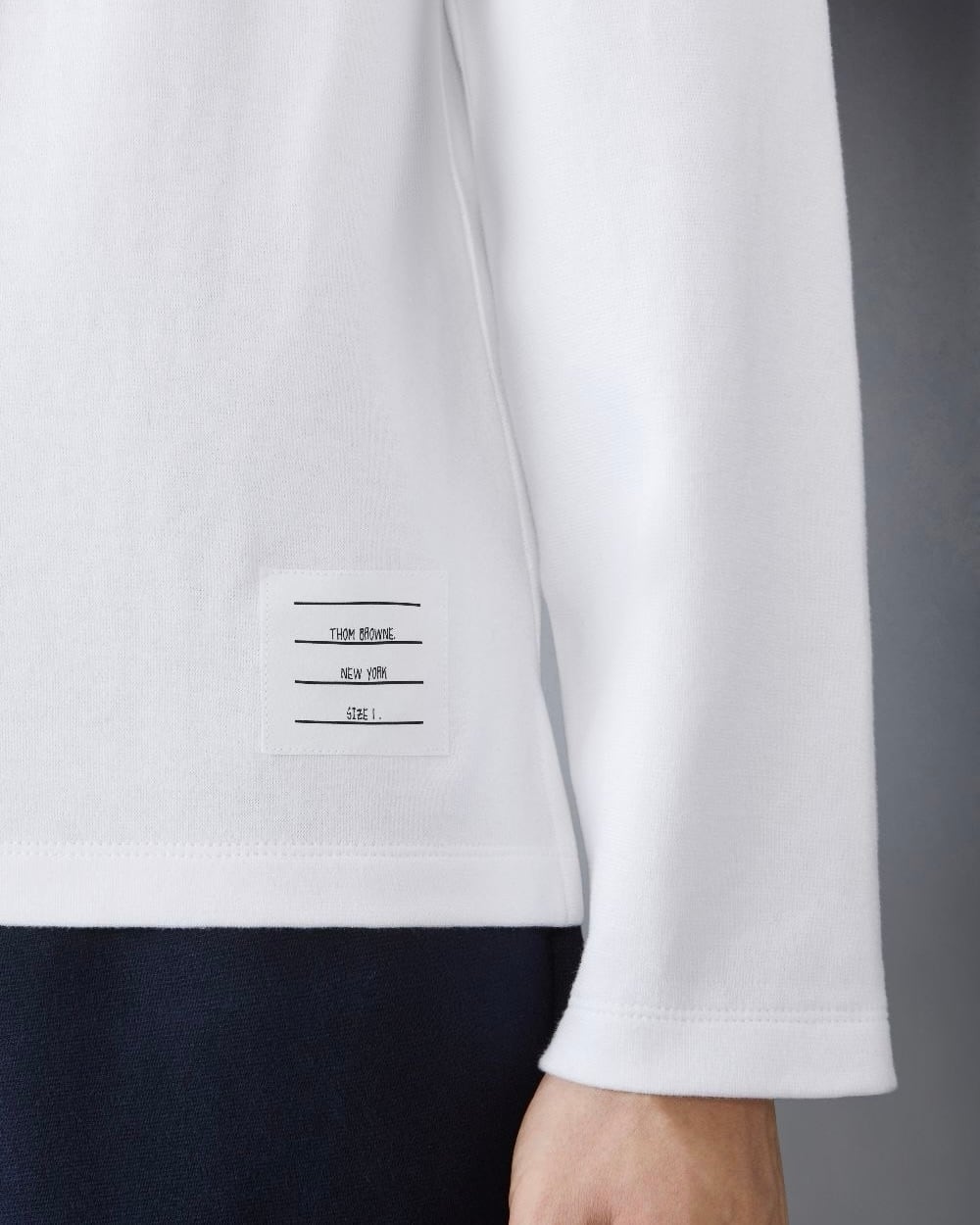 THOM BROWNE】コットン ラグビー 長袖Tシャツ | idealclasse THOM BROWNE】コットン ラグビー 長袖Tシャツ | idealclasse