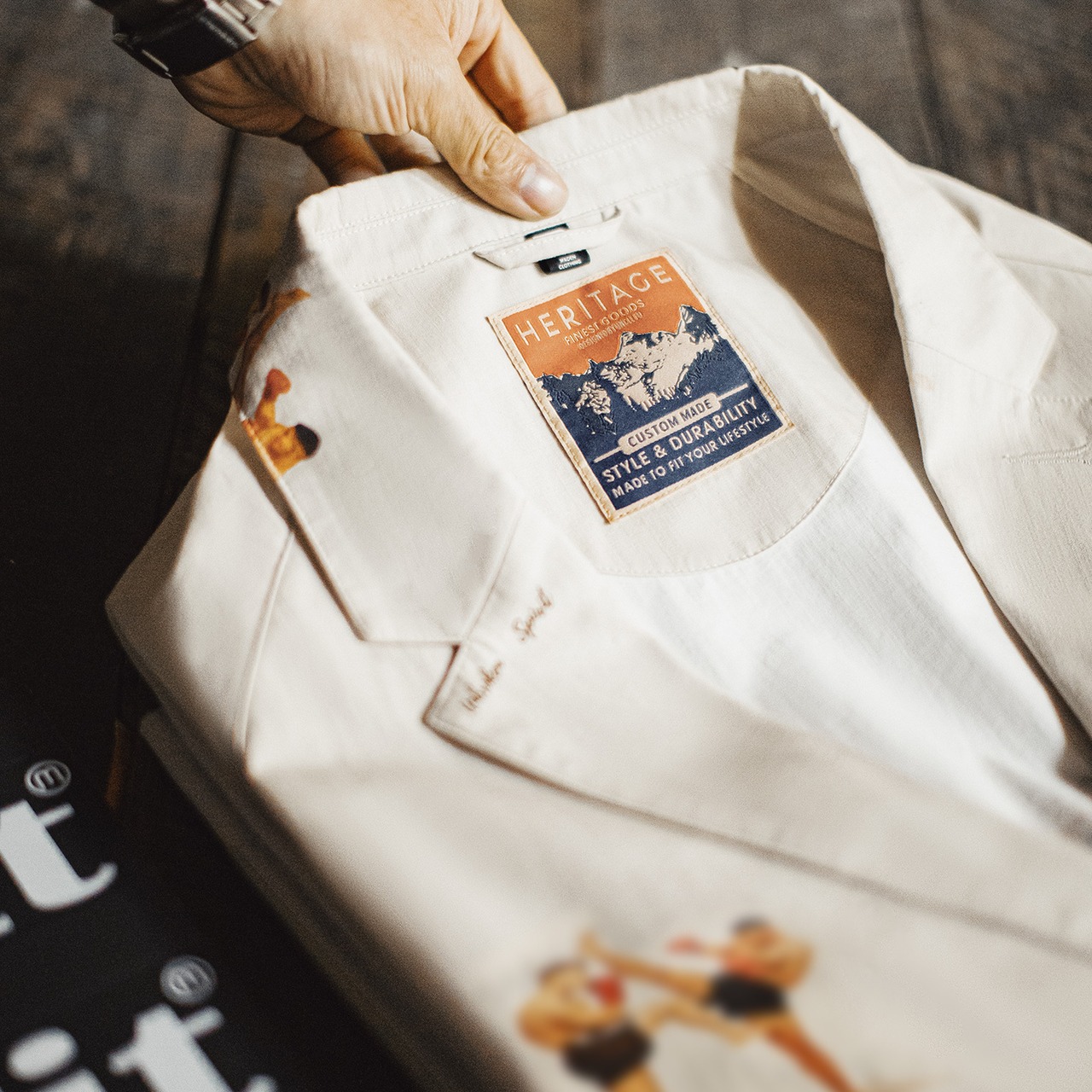 Artistic Boxing Print Jacket / アーティスティック ボクシング プリント ジャケット