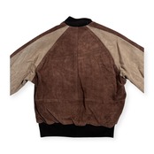 USA製 Schott ショット ロゴ刺繍 スエード 本革 オールレザー ジャケット 40 /スタジャン/ビンテージ/アメリカ製