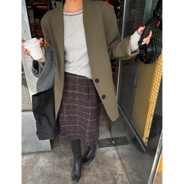 loose silhouette casual jacket S1305