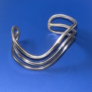 vintage wide silver cuff bangle