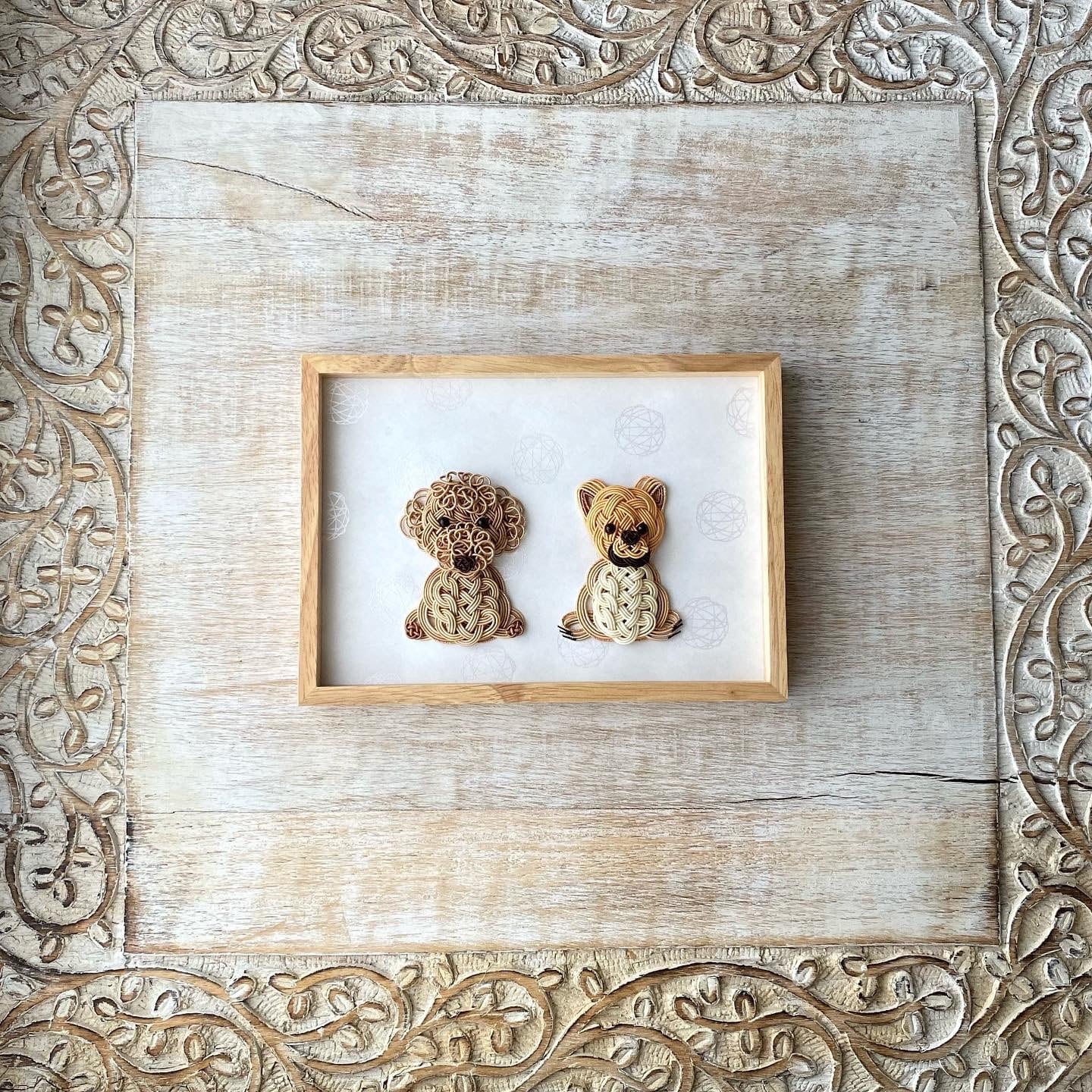 knot いつも一緒 トイプードルとポメラニアン(オーダー