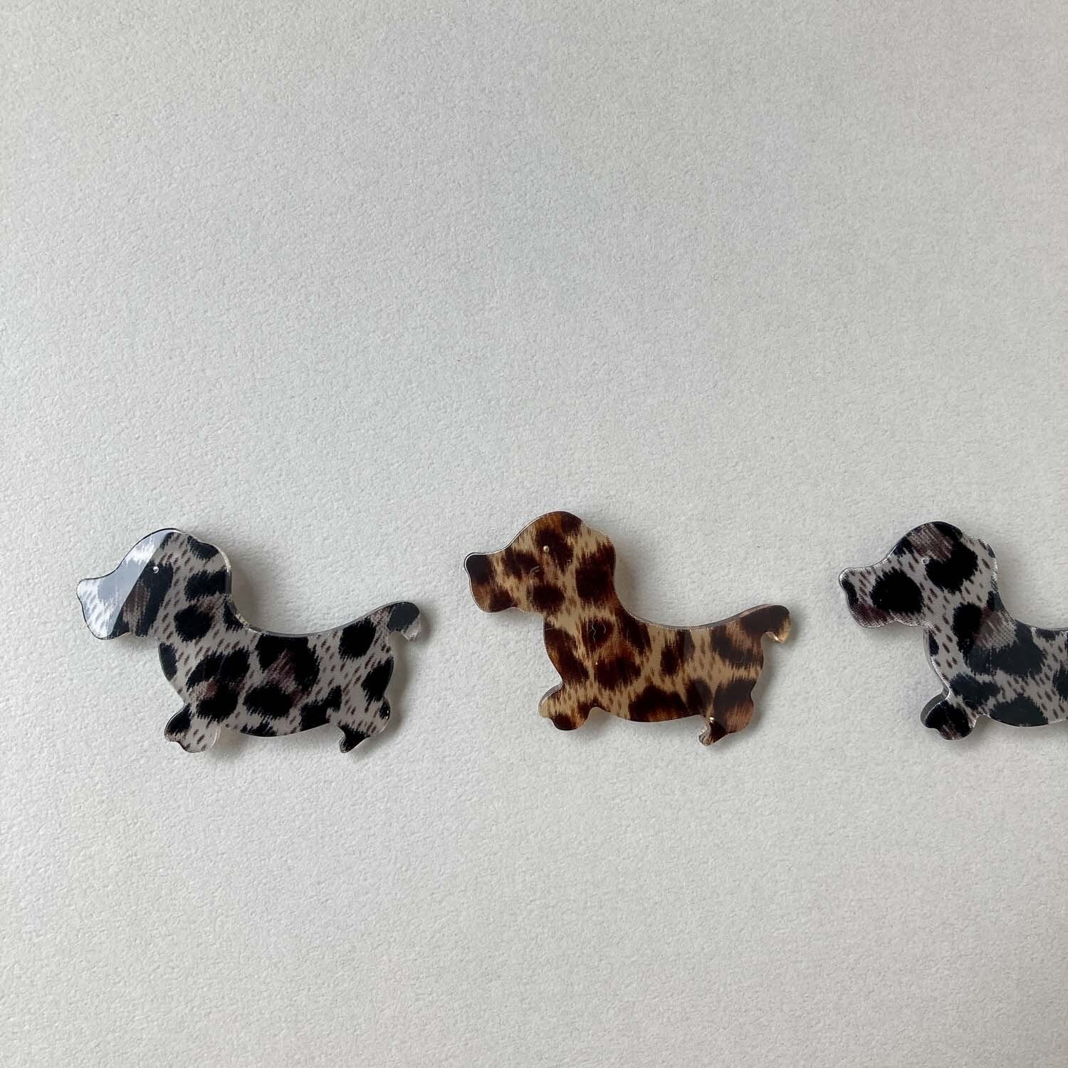 シーグラスアート ダックスフンドのおやつの時間 犬 ペット プレゼント