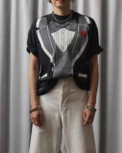 1980's Tuxedo / Printed T-Shirt - 4