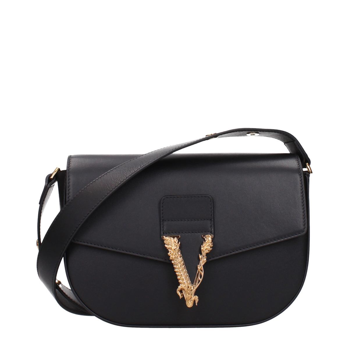 【新品】VERSACE ヴェルサーチェ レディース クロスボディバッグ レザー ブラック 10142781A172991B00V