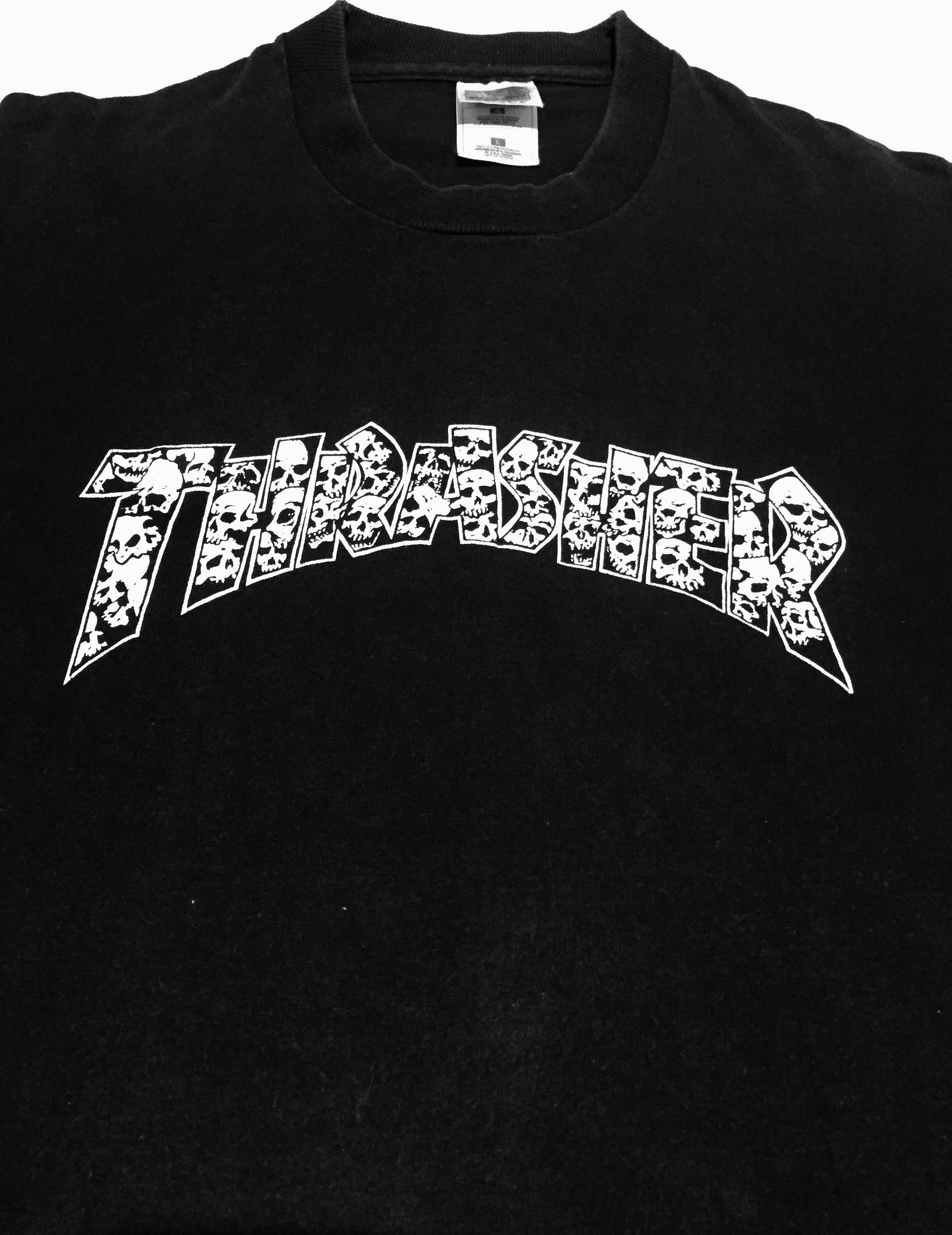 THRASHER スラッシャー ロゴTシャツ（L）デッドストック ステッカー付き-