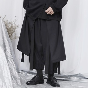 ワイドクロップドパンツ Z031