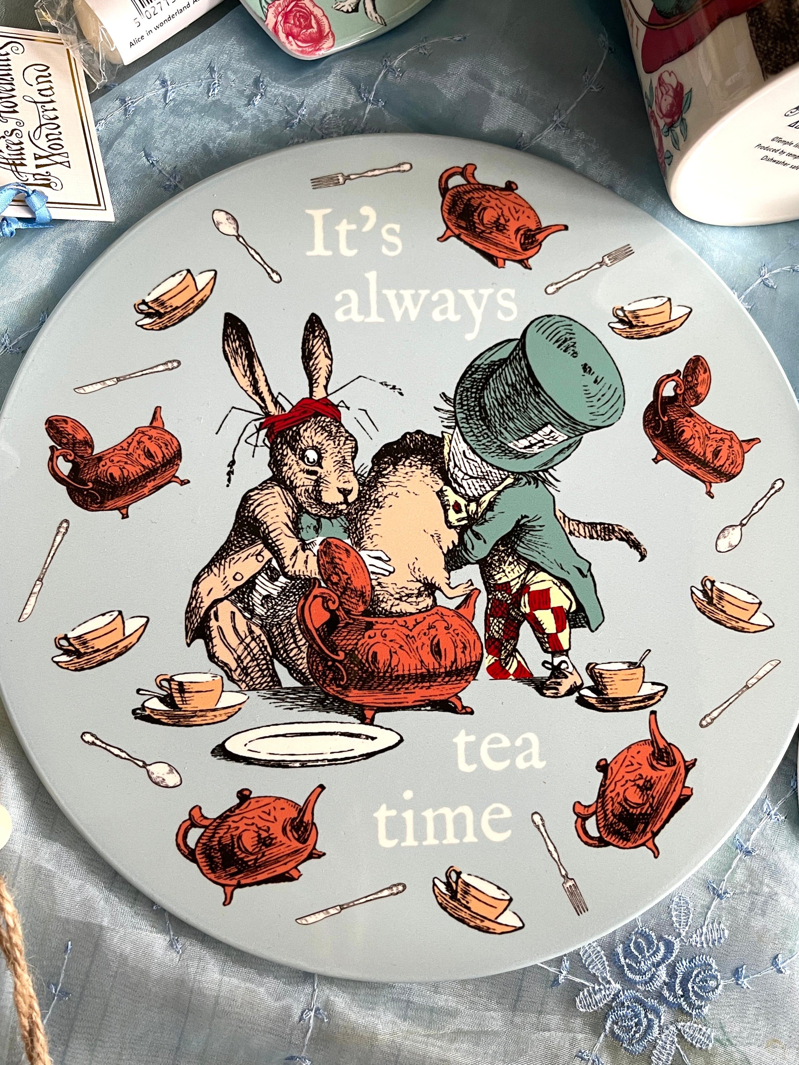 ◇プレート◇trivet◇アリス◇鍋敷き◇不思議の国のアリス◇コースター