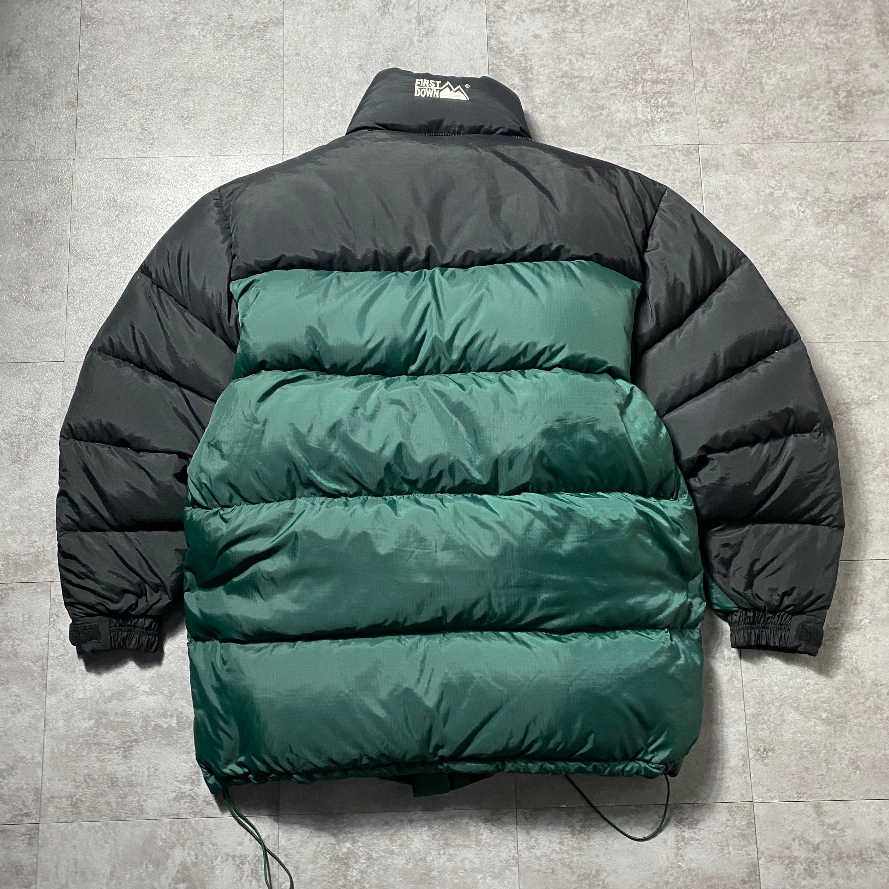 90's 00's FIRST DOWN ファーストダウン 刺繍ワンポイント バイカラー