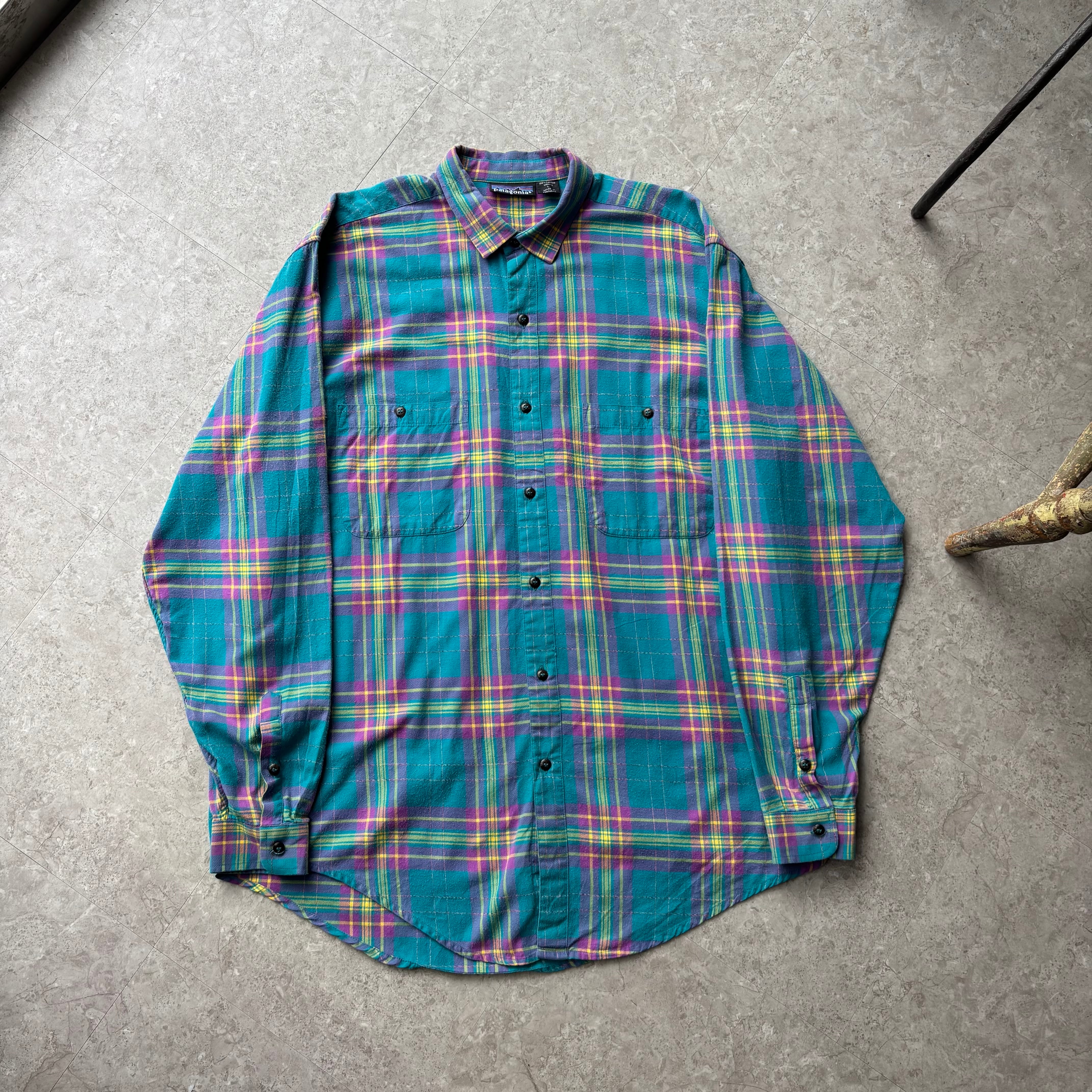 80~90s Patagonia light weight flannel shirt【仙台店】