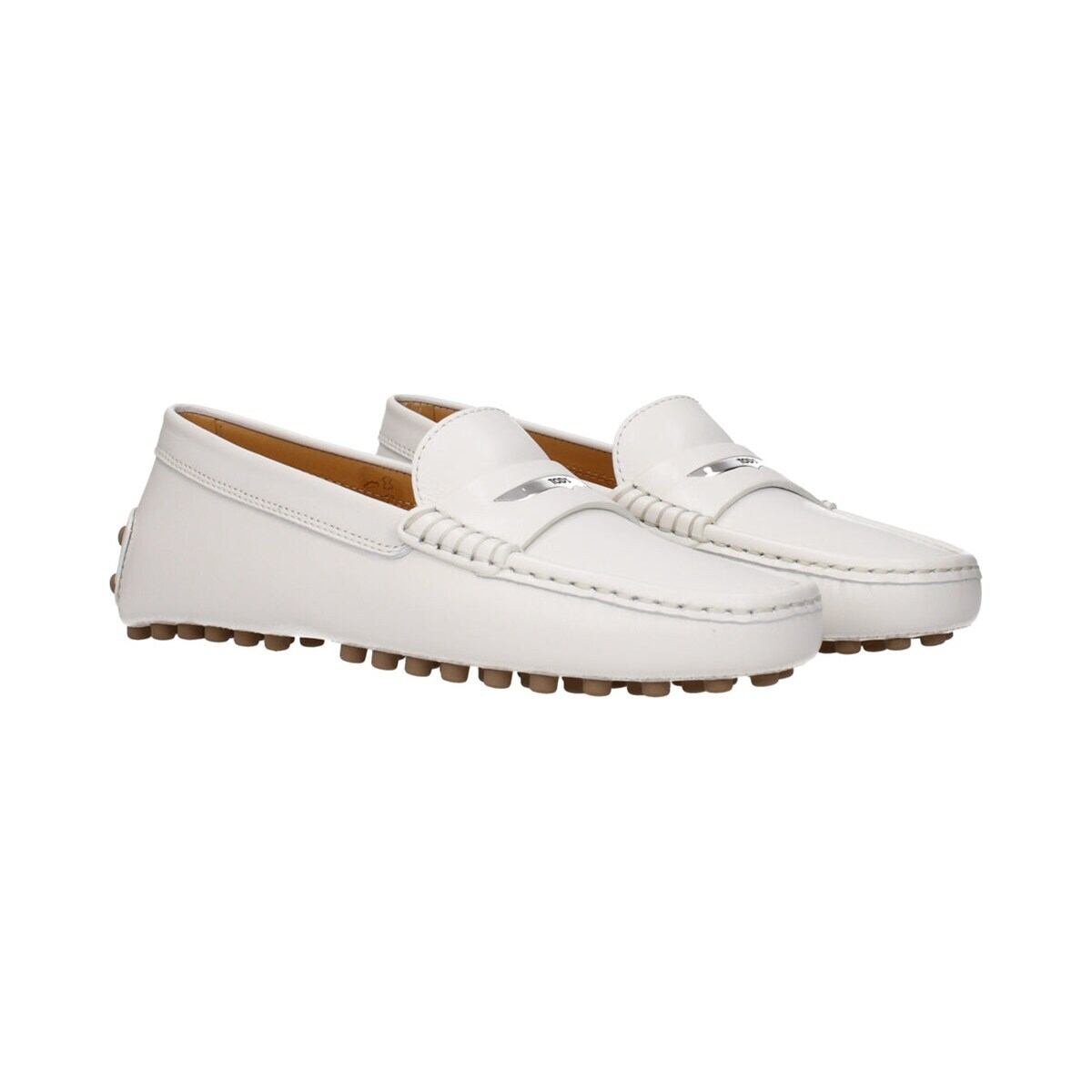 TOD'S トッズ レディース ローファー レザー ホワイト