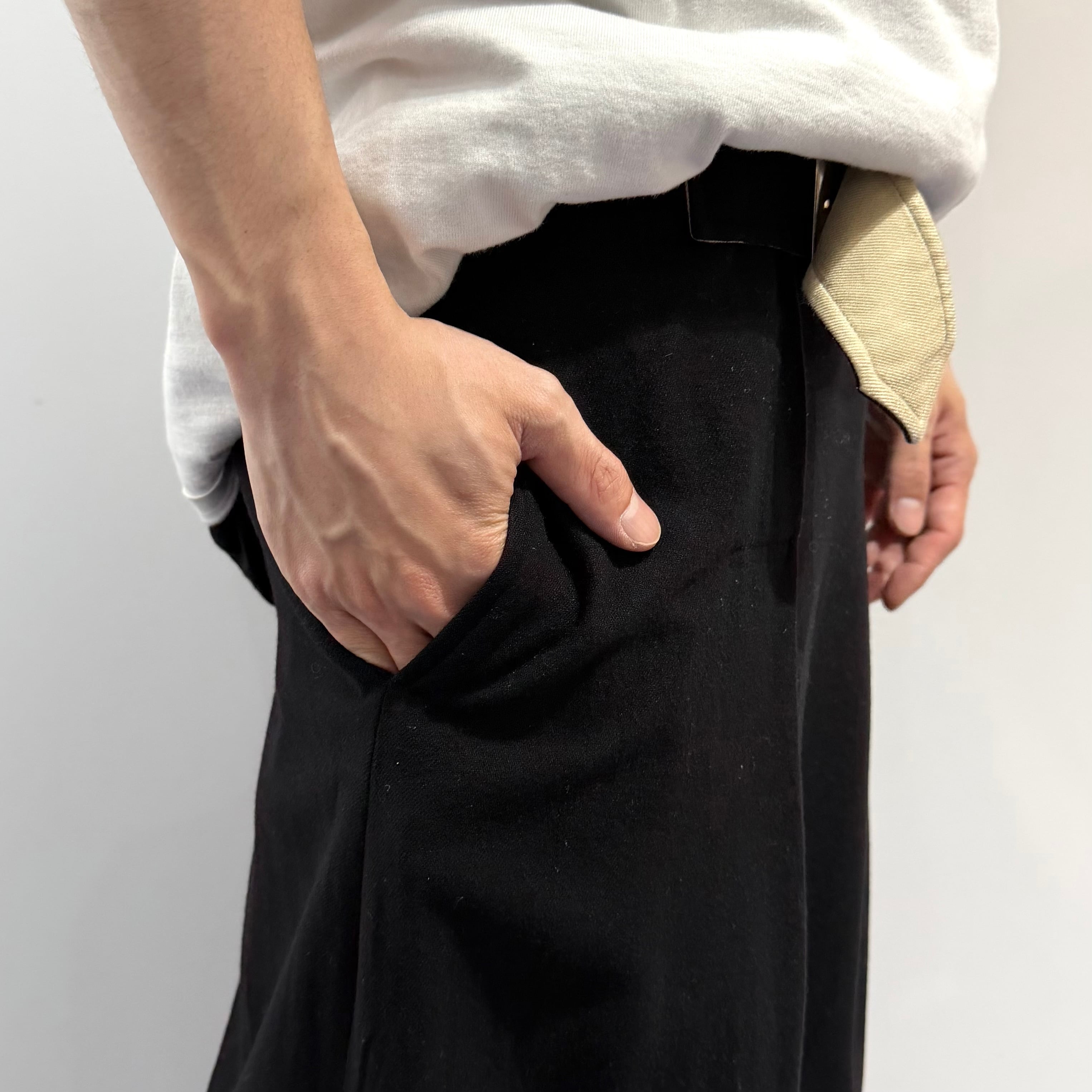 Yohji Yamamoto+NOIR スリット ロングスカート ヨウジヤマモト
