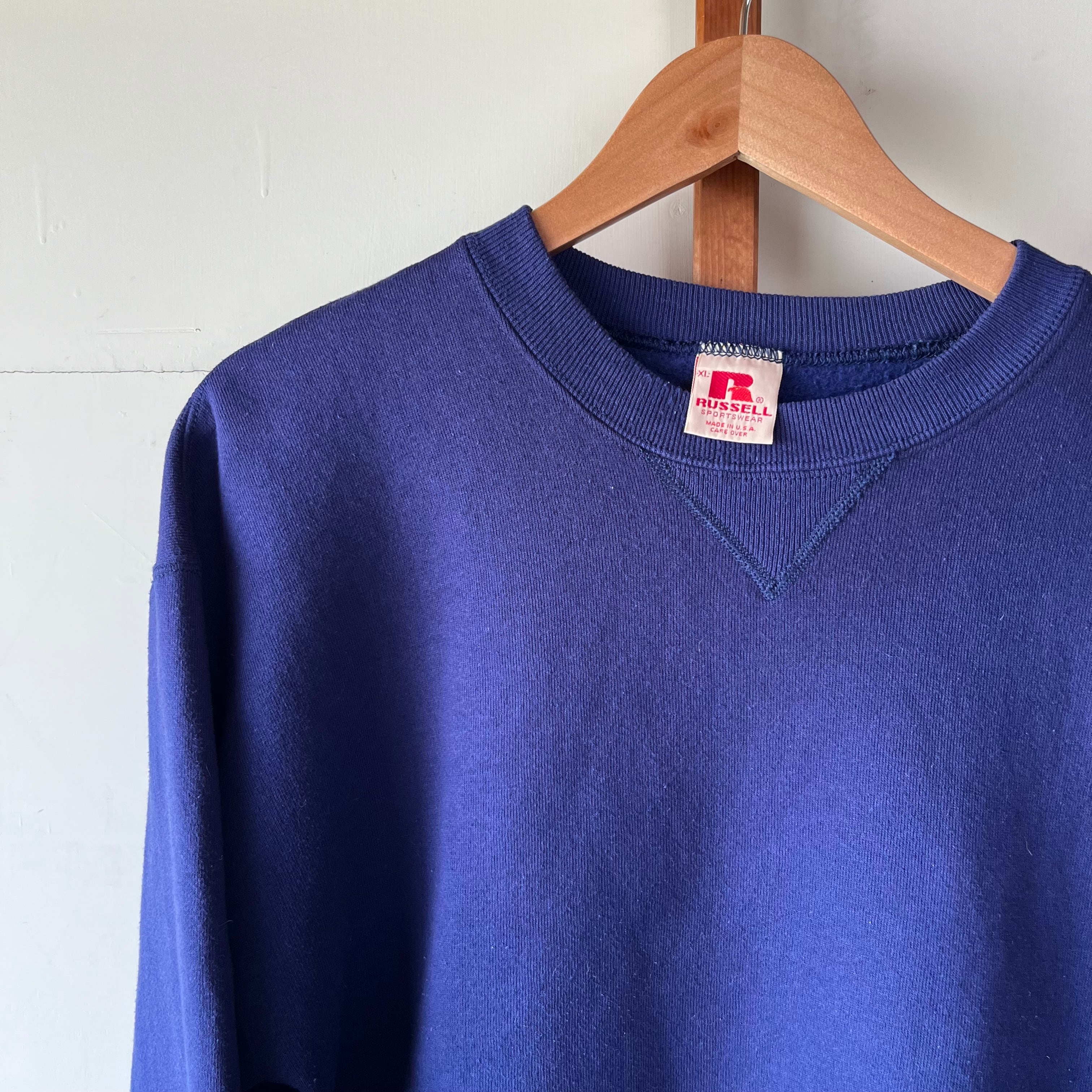 70s Russell 茄子紺スウェット made in usa | labriller_vintage