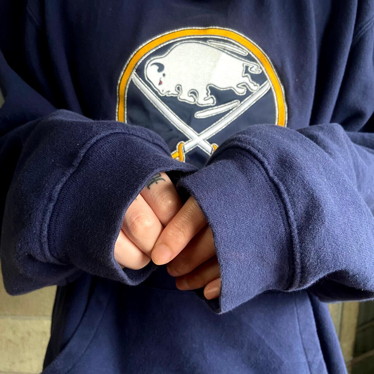 ビッグサイズ NHL バッファロー・セイバーズ チームロゴ 刺繍 【即日 