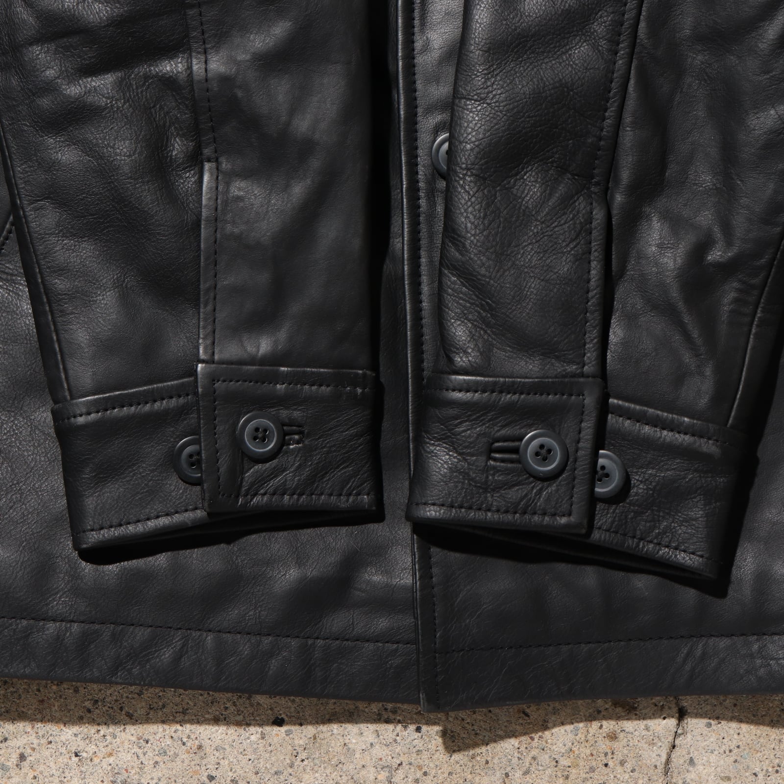 Deadstock S OLD GAP 90s レザー カーコート オールドギャップ 黒