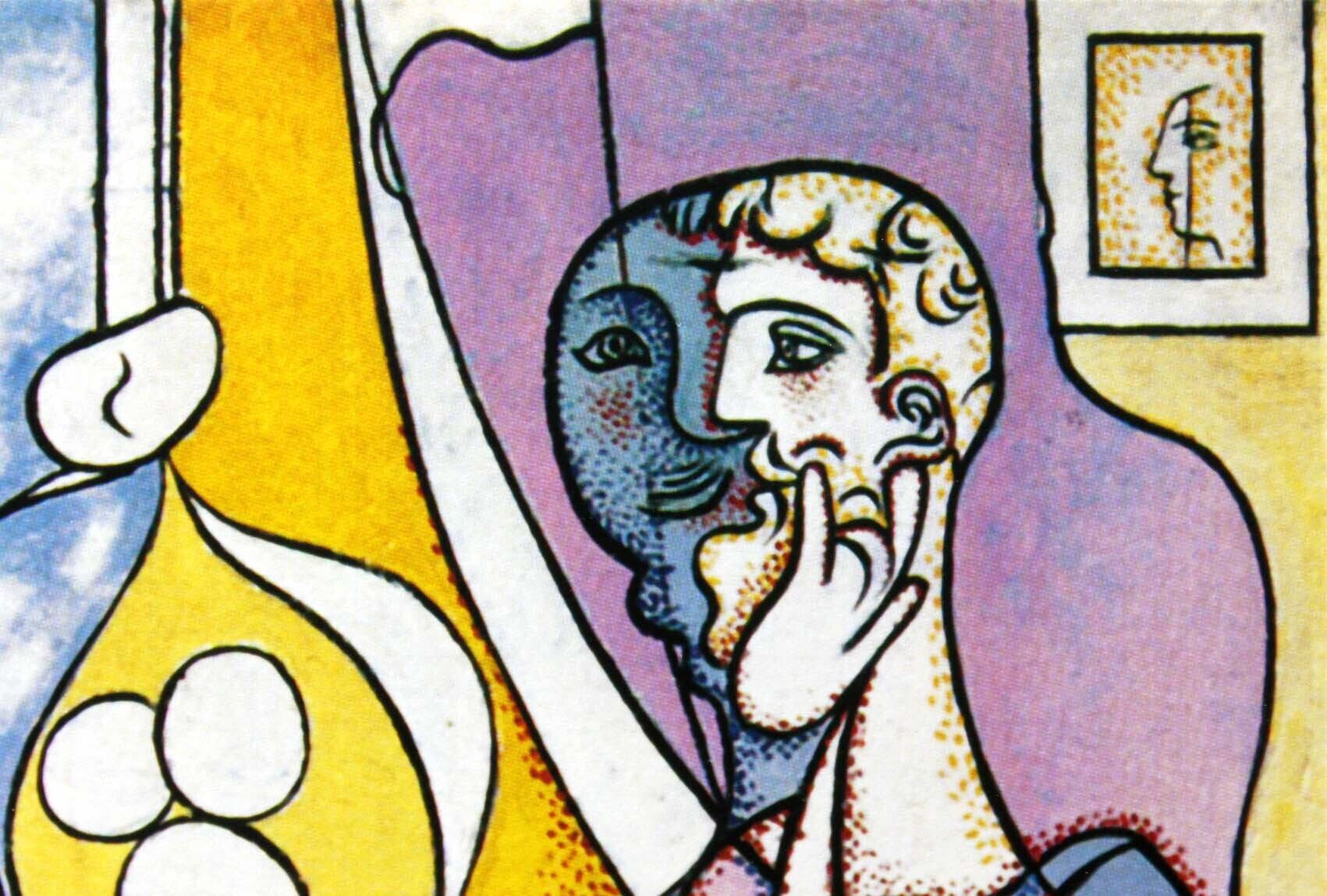 パブロ ピカソ「彫刻家」額縁4色選択可能 作品証明書 展示用フック 限定500部エディション付複製画ジークレ