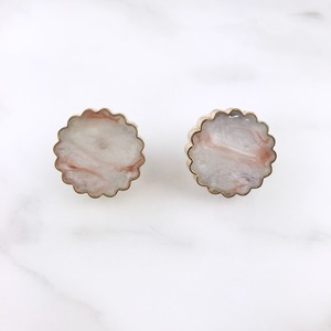 fog marble  ( L / earring )