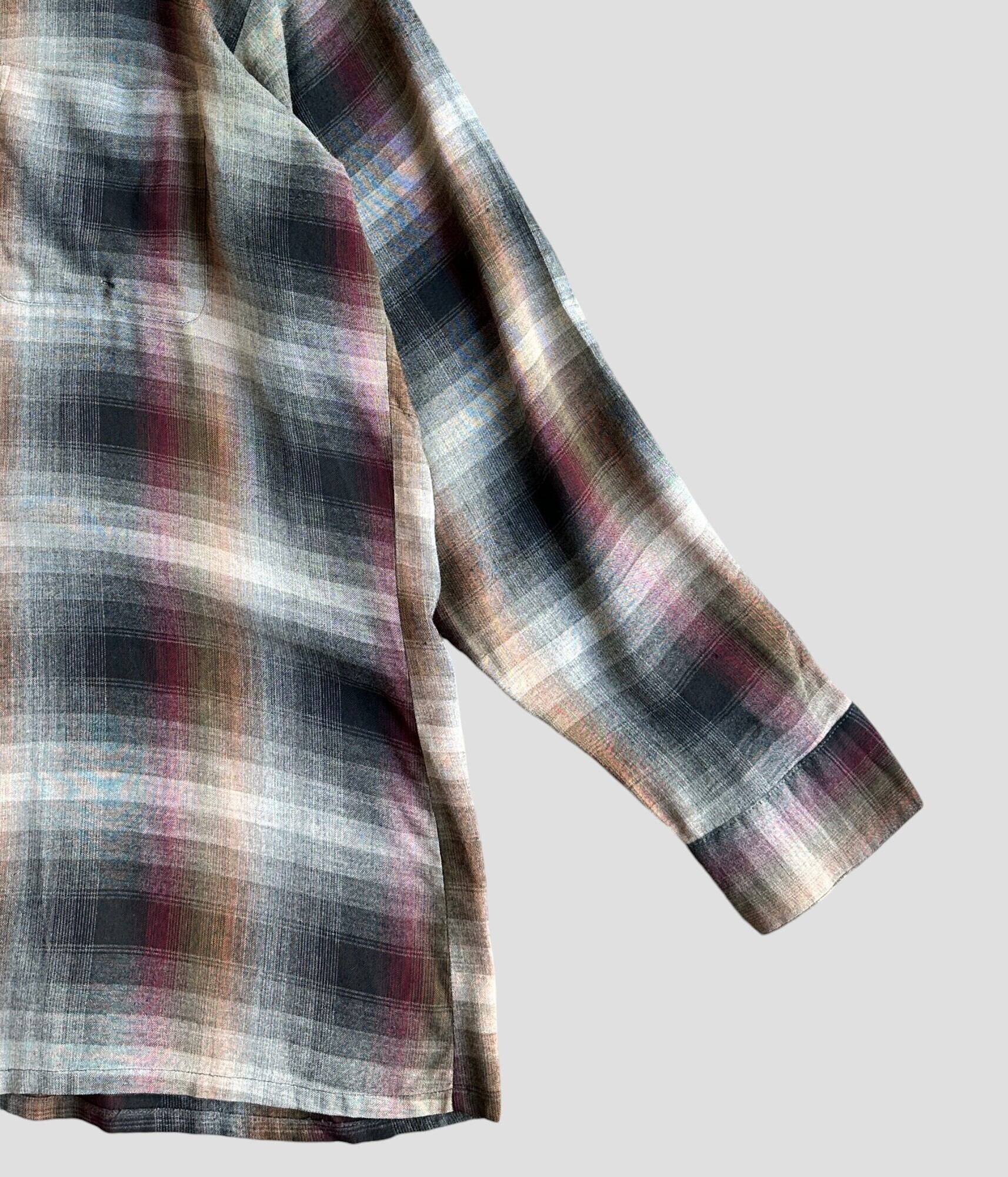 Vintage 60s arrow ombre check shirt | BEGGARS BANQUET公式通販 
