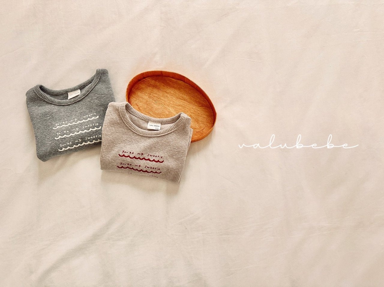 [valubebe] Mitsu Waffle Sleeveless Tee / [벨루베베] 미쯔와플민소매티