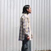BOWBOW(バウワウ)UNIQUE POCKET CHECKED FLANNEL SHIRT AGED,FER GRITGEAR PANTS AGEDコーディネート