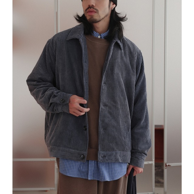 ワイドフォルム コーデュロイ ブルゾン a-1211