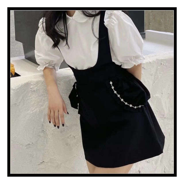 ビジュージャンパースカート