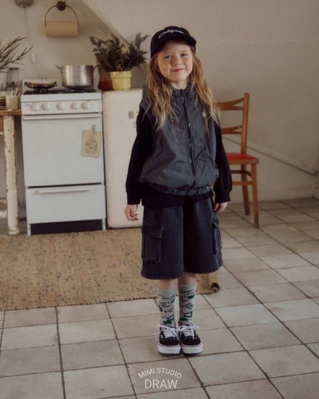 《送料無料》予約:カーゴデニムパンツ【BYMIMI】