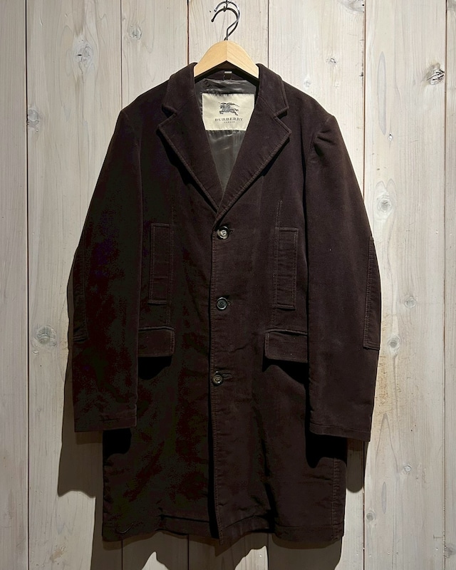 【a.k.a.C.a.k.a vintage】“Burberry” Pocket Gimmick Velvet Coat
