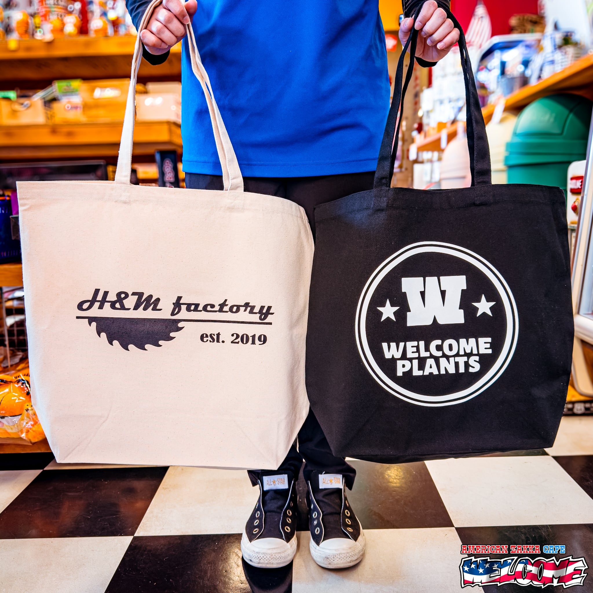 WELCOME PLANTS H&M factory コラボトートバッグ ドライガーデン