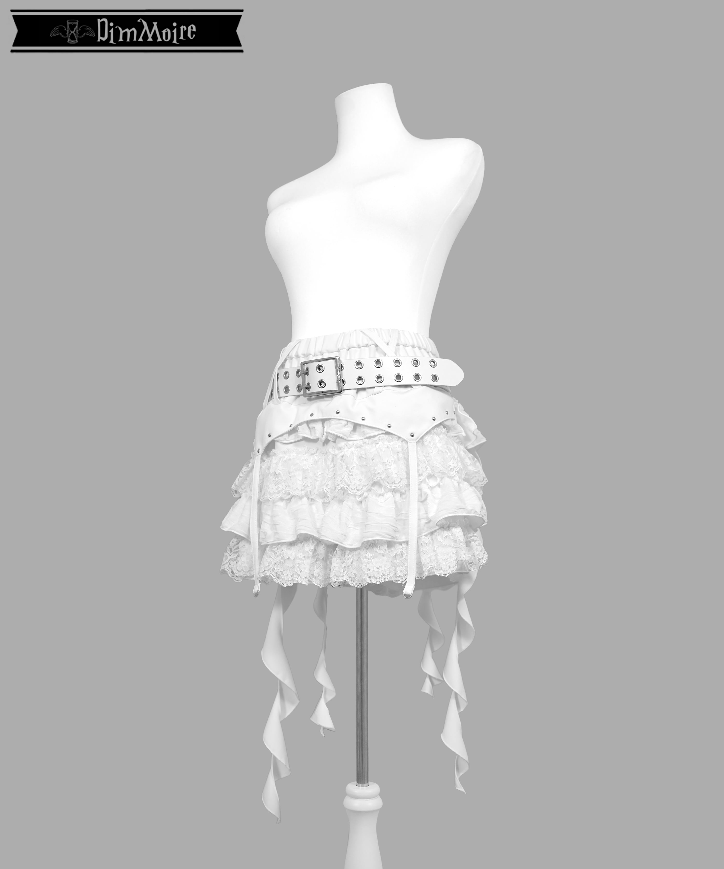Fallen Frillショートパンツ‎【White】 | DimMoire