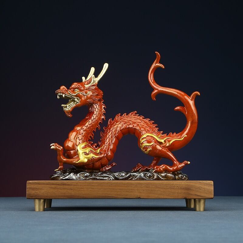 龍 ドラゴン 置物 オブジェ 合金 繁栄 高級感 運 開運 商売繁盛 黄金